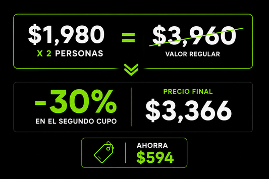 PROMO | trae un amigo y recibe 30% OFF